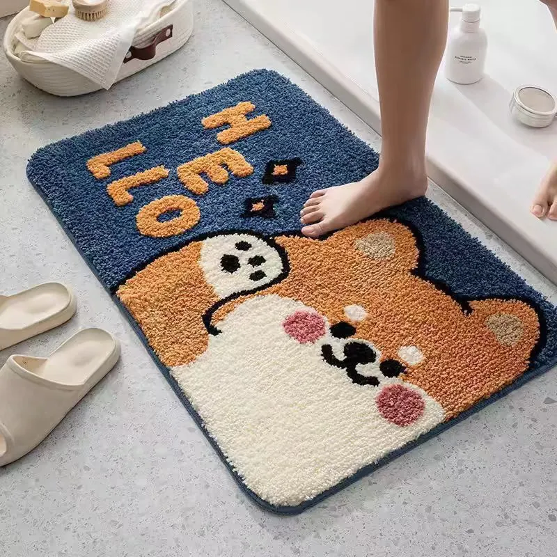 Fun Frog-Themed Bath Mat