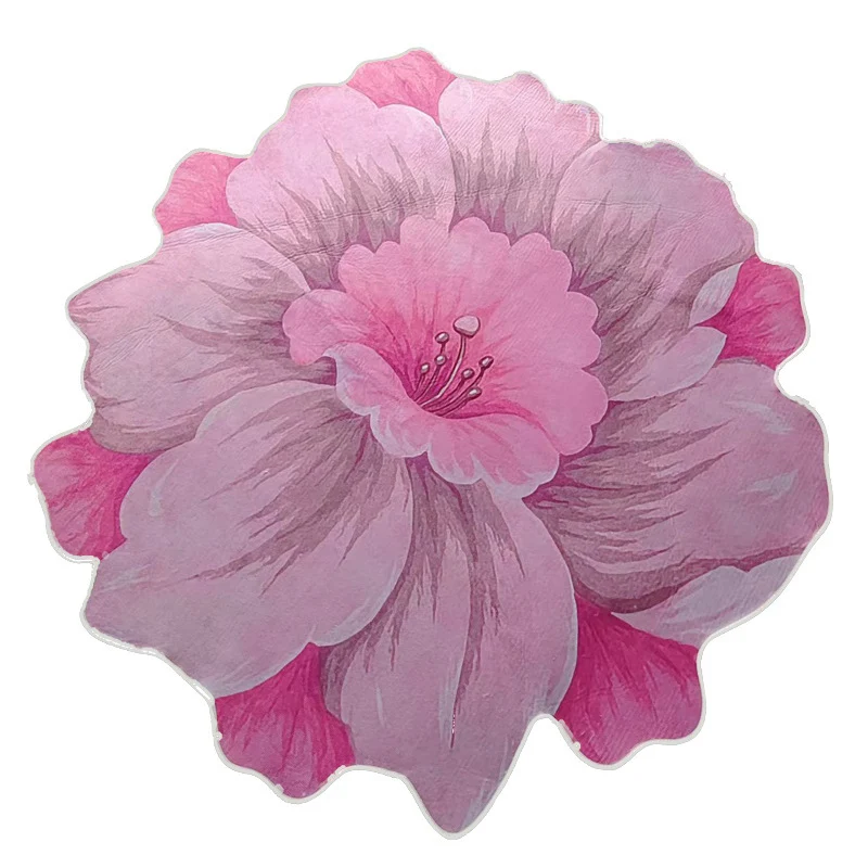 Floral Shaped Area Rug