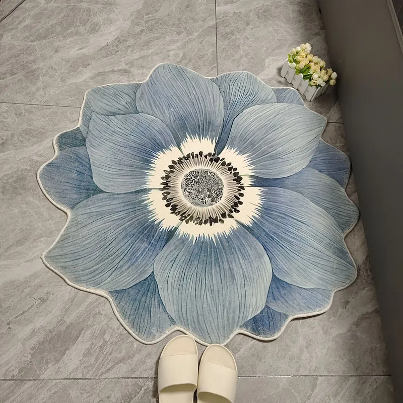 Floral Shaped Area Rug