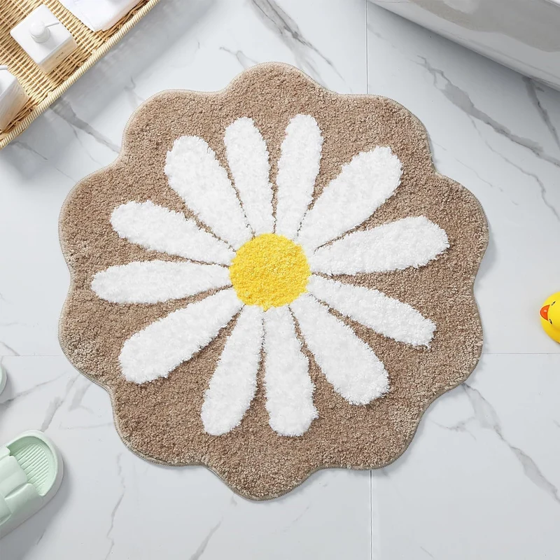 Floral Shape Bath Mat