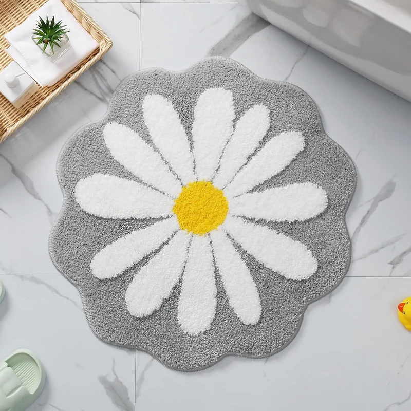 Floral Shape Bath Mat