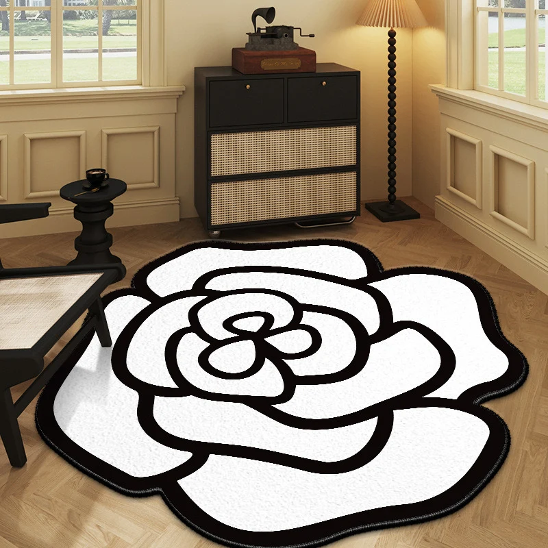 Floral Petal Shaped Area Rug