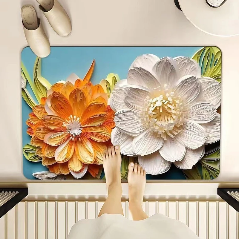 Floral Pattern Mat