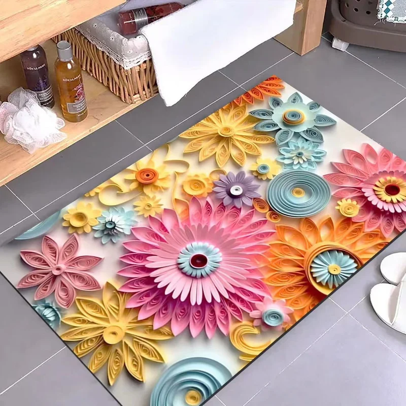 Floral Pattern Mat