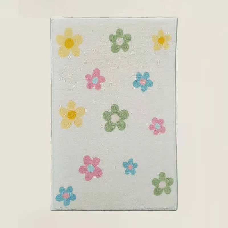Floral Pattern Bath Mat