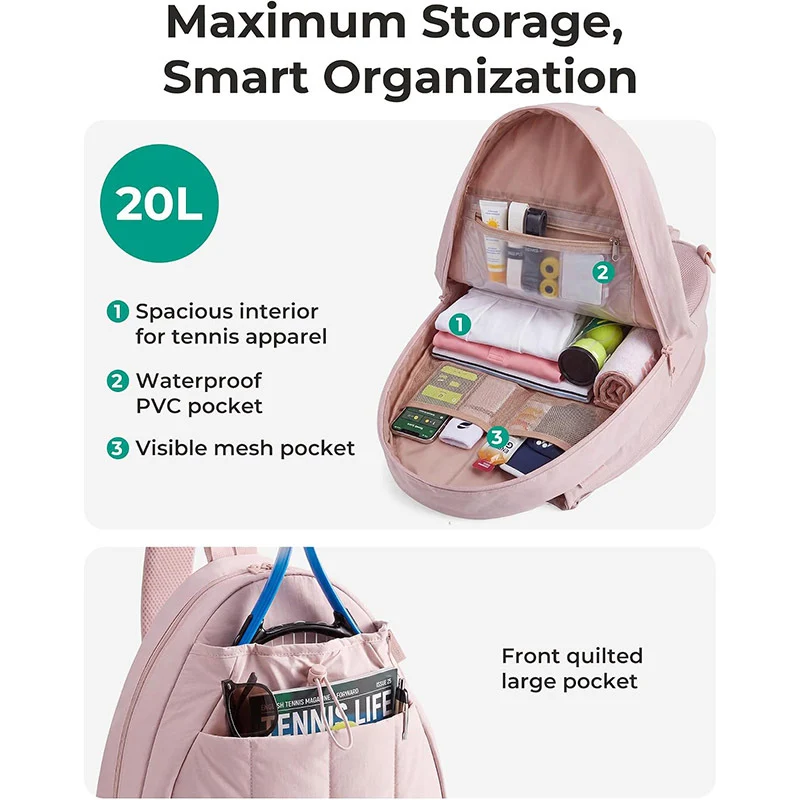Tennis Schläger Rucksack Karnz