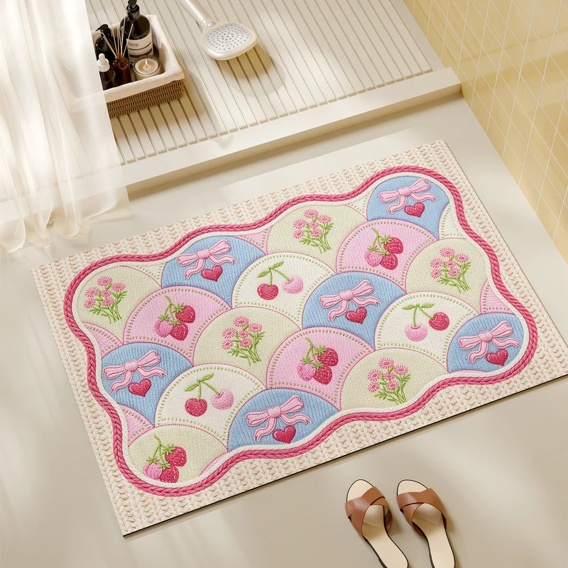 Decorative Woven Bath Mat
