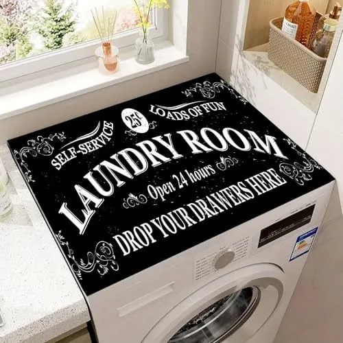 Decorative Laundry Room Counter Mat