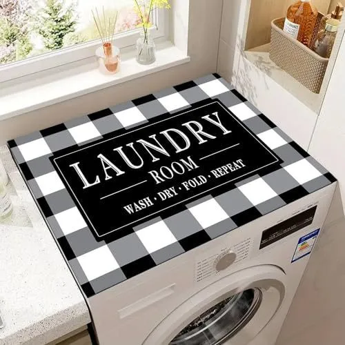 Decorative Laundry Room Counter Mat