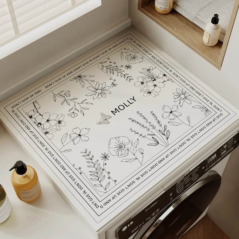 Decorative Laundry Counter Mat