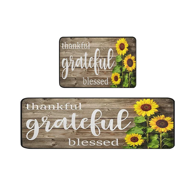 Decorative Harvest-Themed Welcome Mat