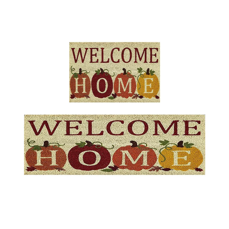 Decorative Harvest-Themed Welcome Mat