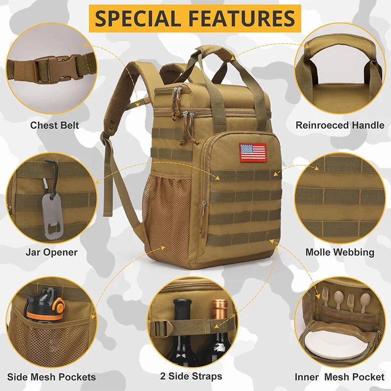 Isolierte Multi-Function Kühlrucksack Karnz