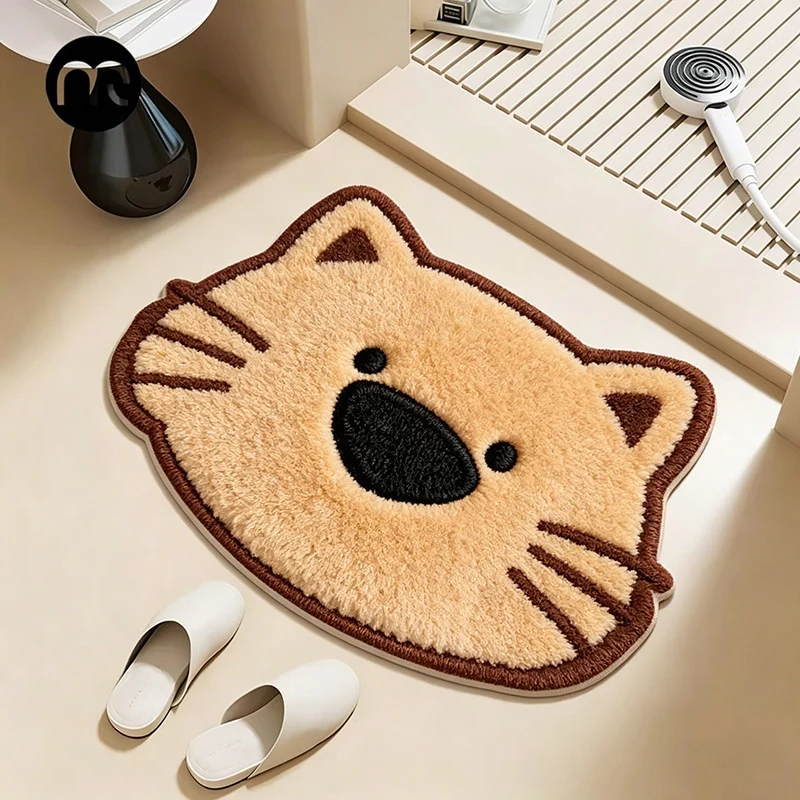 Cute Cartoon Fox Shaped Bath Mat