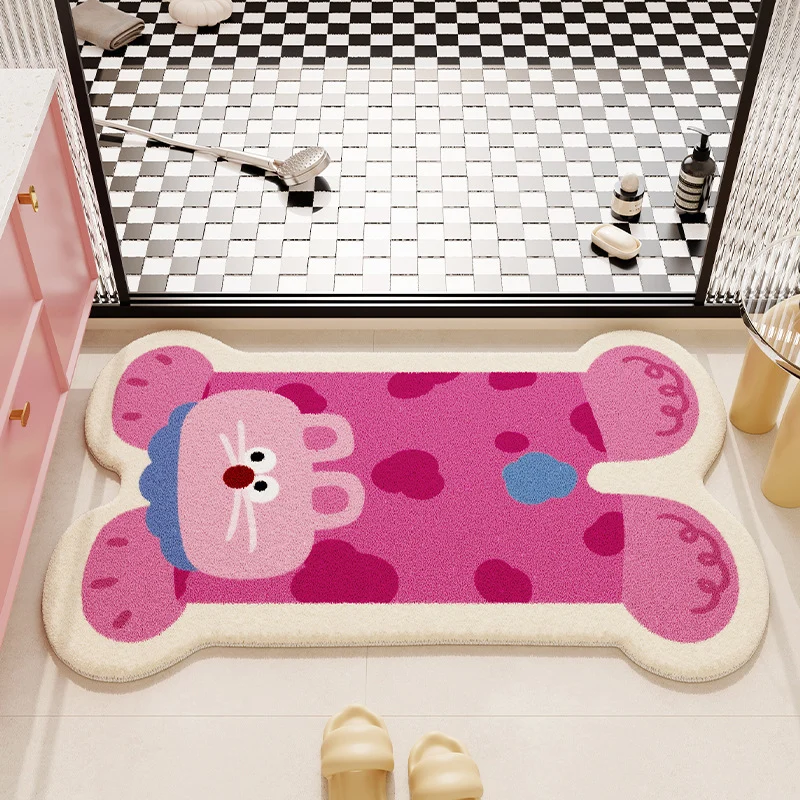 Cute Cartoon Cat Shaped Bath Mat