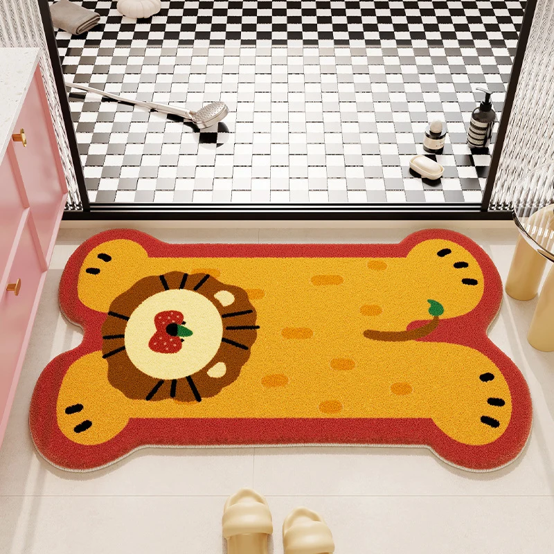 Cute Cartoon Cat Shaped Bath Mat