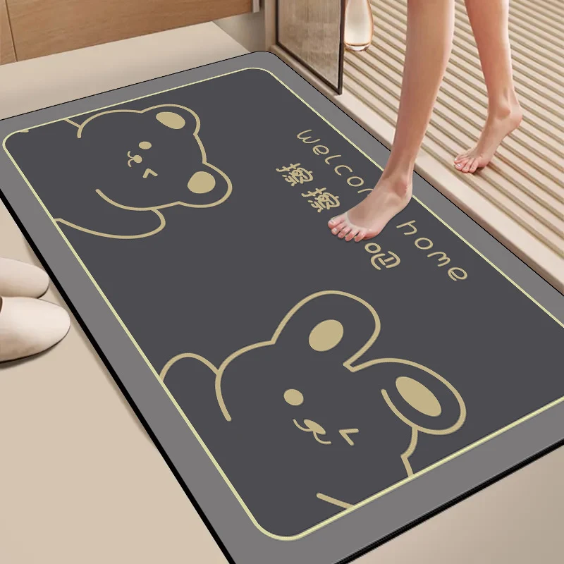 Cute Bear Welcome Mat