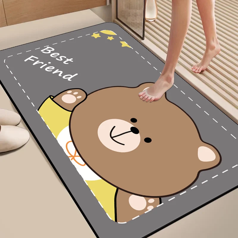 Cute Bear Welcome Mat