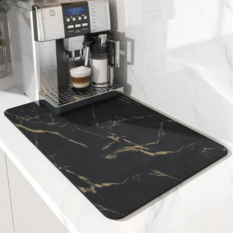 Coffee-Themed Kitchen Floor Mat