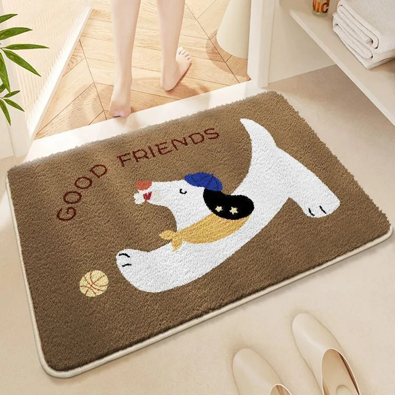 Cartoon Chef Bear Bath Mat