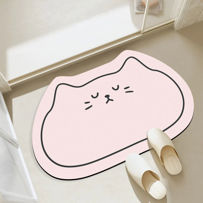 Cartoon Cat-Shaped Floor Mat