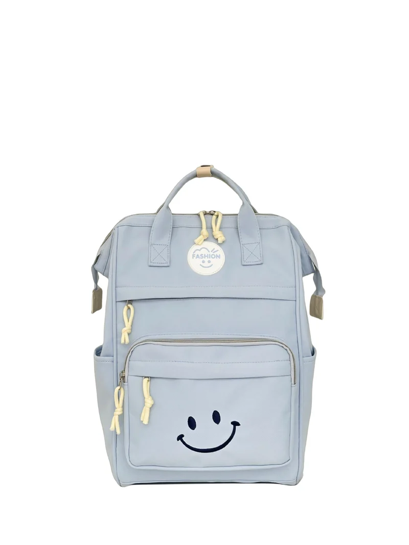 Trendy Multi-Taschen Smiley-Gesicht Rucksack Karnz