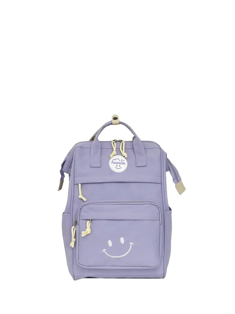 Trendy Multi-Taschen Smiley-Gesicht Rucksack Karnz