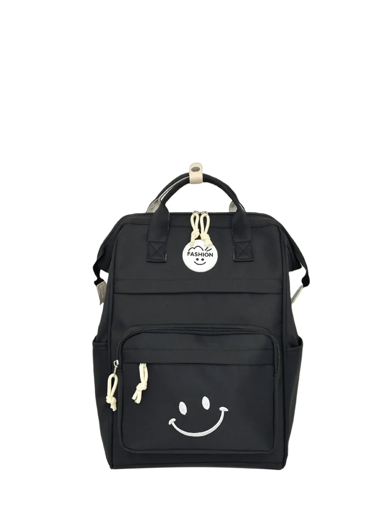 Trendy Multi-Taschen Smiley-Gesicht Rucksack Karnz