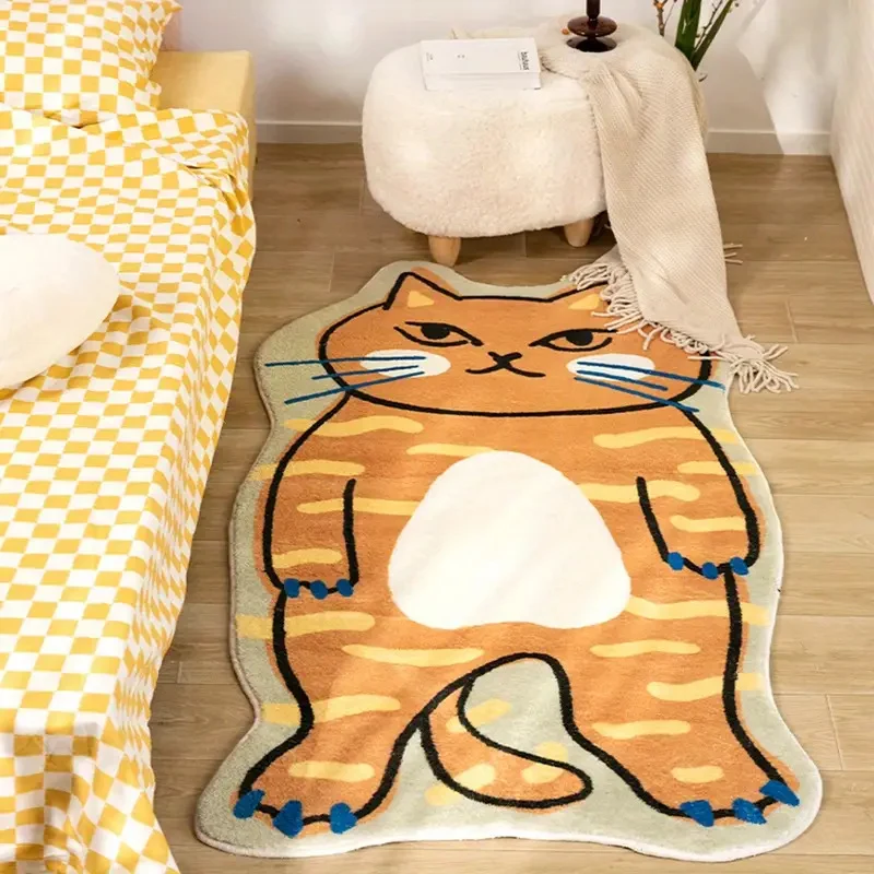 Cartoon Cat Shaped Area Rug