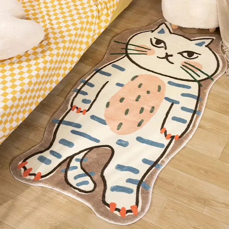 Cartoon Cat Shaped Area Rug
