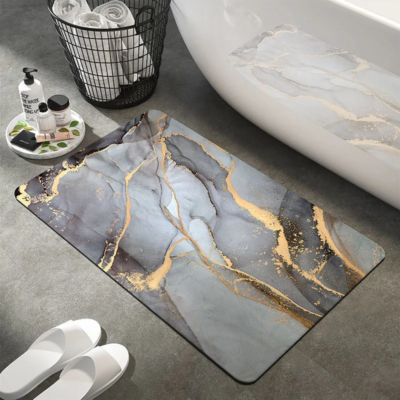 Artistic Abstract Bath Mat