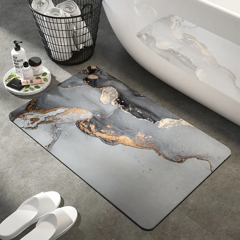 Artistic Abstract Bath Mat