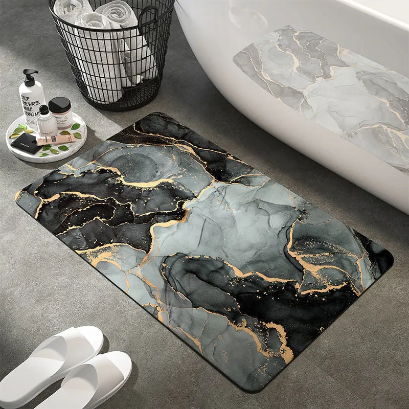 Artistic Abstract Bath Mat