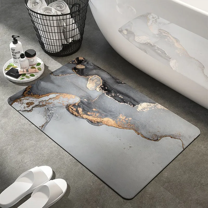 Artistic Abstract Bath Mat