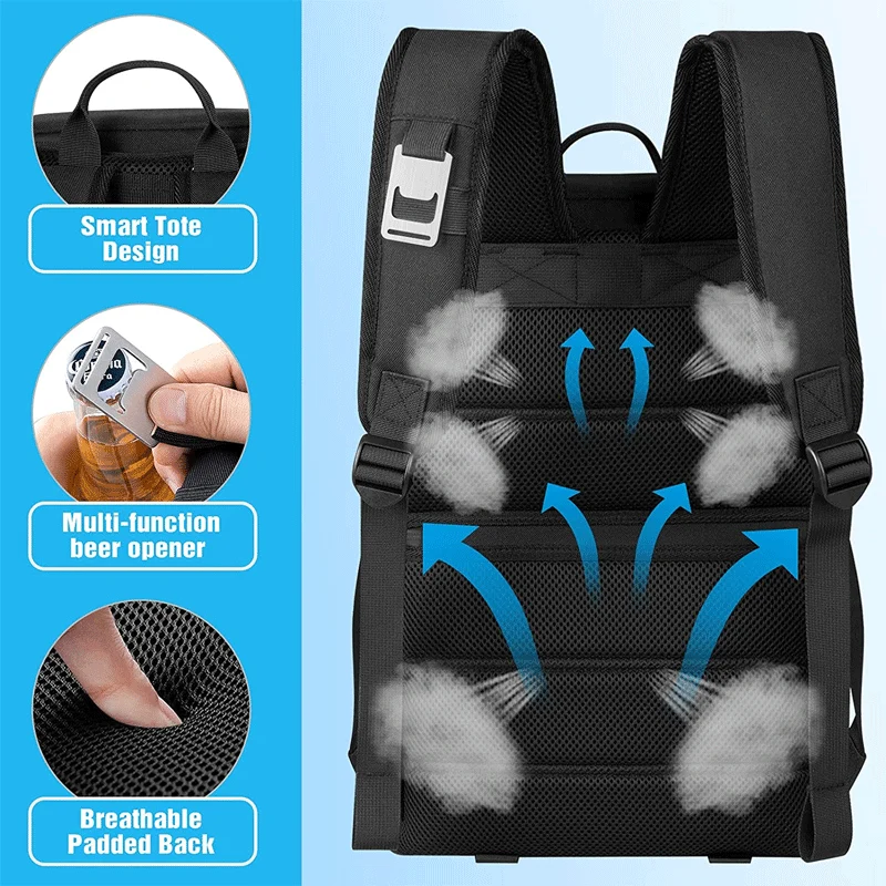Insulated Food and Beverage Backpack Cooler Stornfield