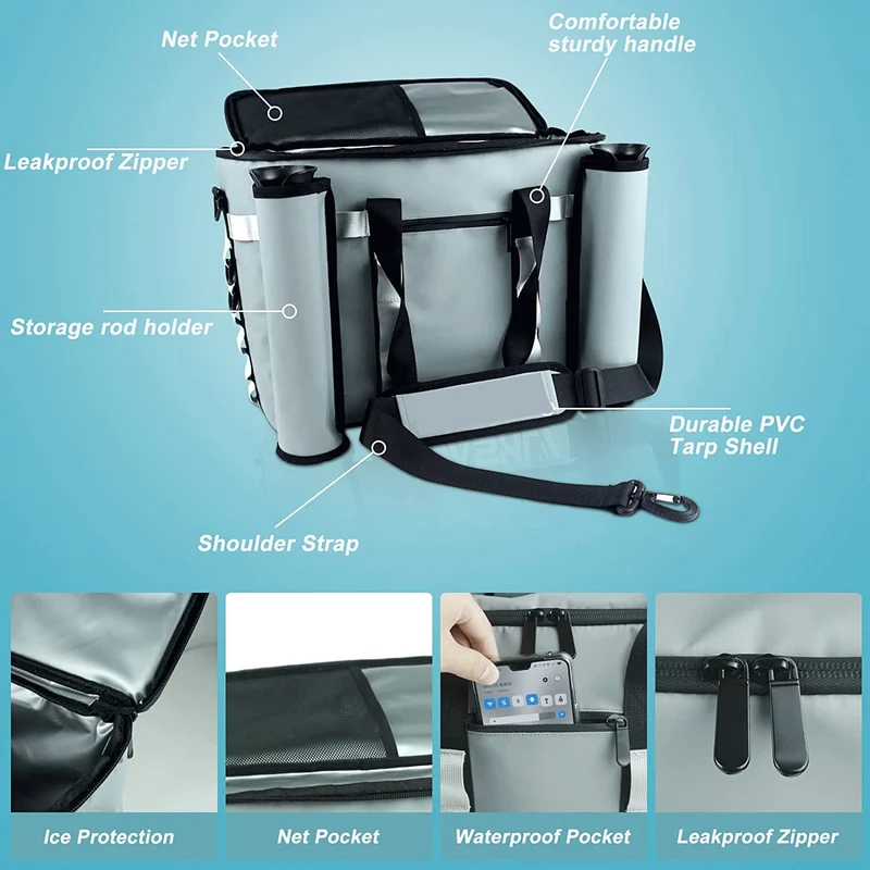 Insulated Fishing Gear Storage Cooler Stornfield