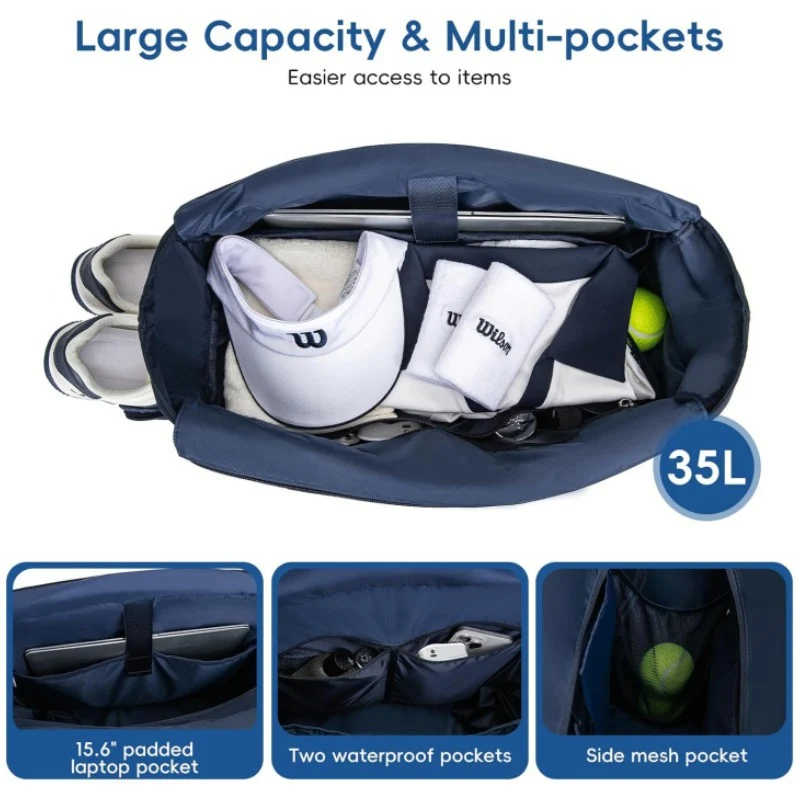 Quilted Multi-Functional Tennis Tote Bag Stornfield