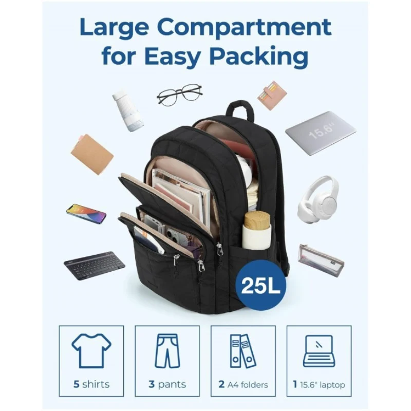 Quilted Multi-Compartment Backpack Stornfield