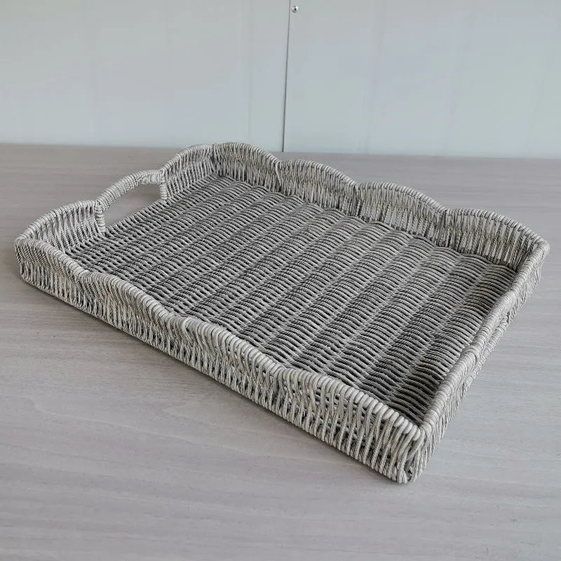 Elegante gewebte Servierplatte Karnz