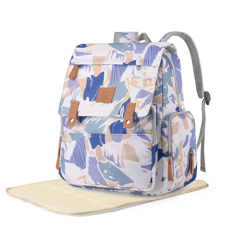 Versatile Floral Print Backpack Stornfield
