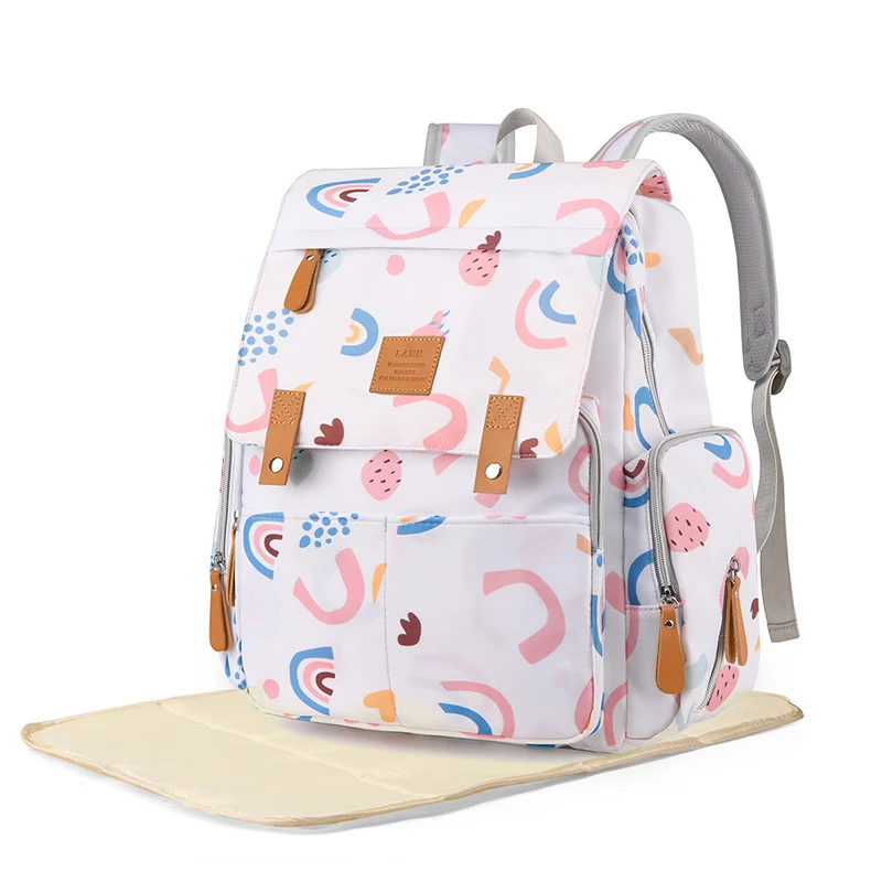 Versatile Floral Print Backpack Stornfield
