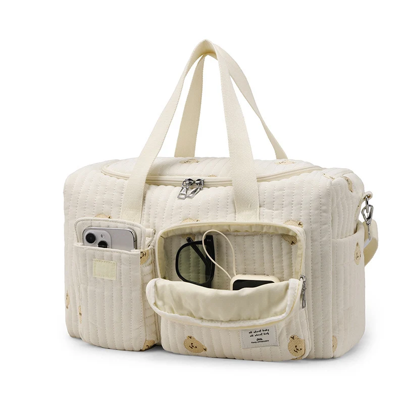 Multi-Pocket Quilted Travel Duffel Bag Stornfield