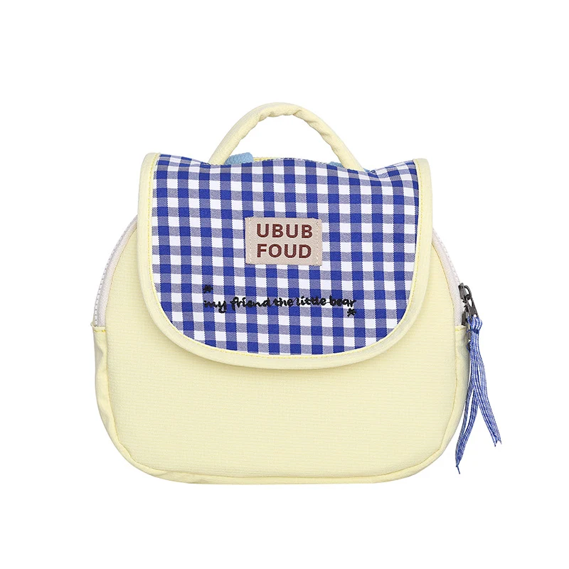 Cute Gingham Pattern Insulated Lunch Bag Stornfield