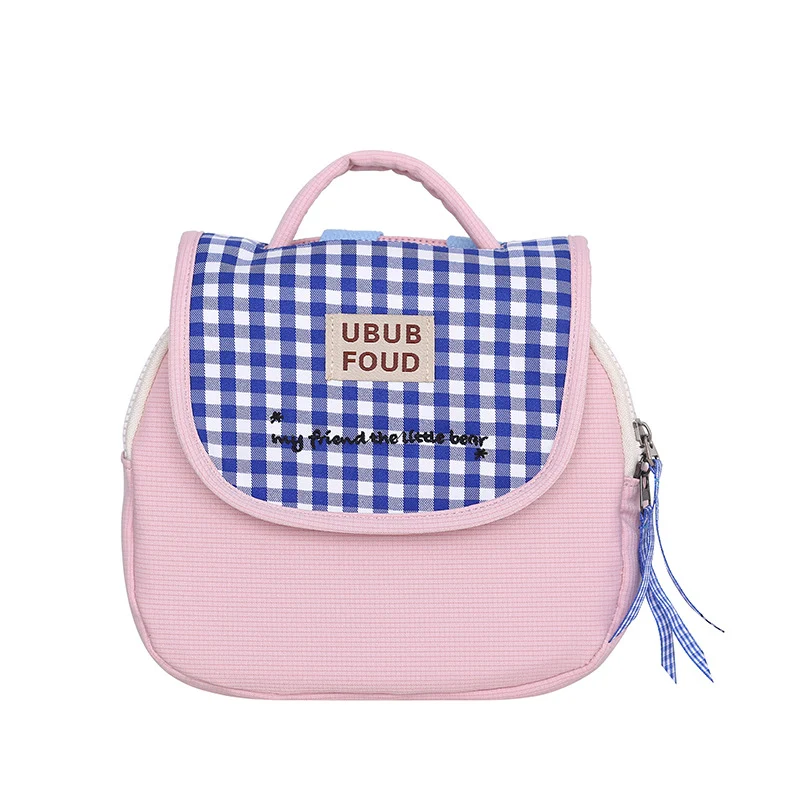 Cute Gingham Pattern Insulated Lunch Bag Stornfield