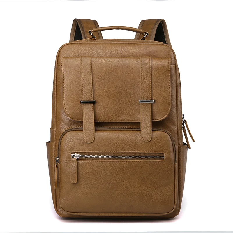 Leder Laptop Rucksack Karnz