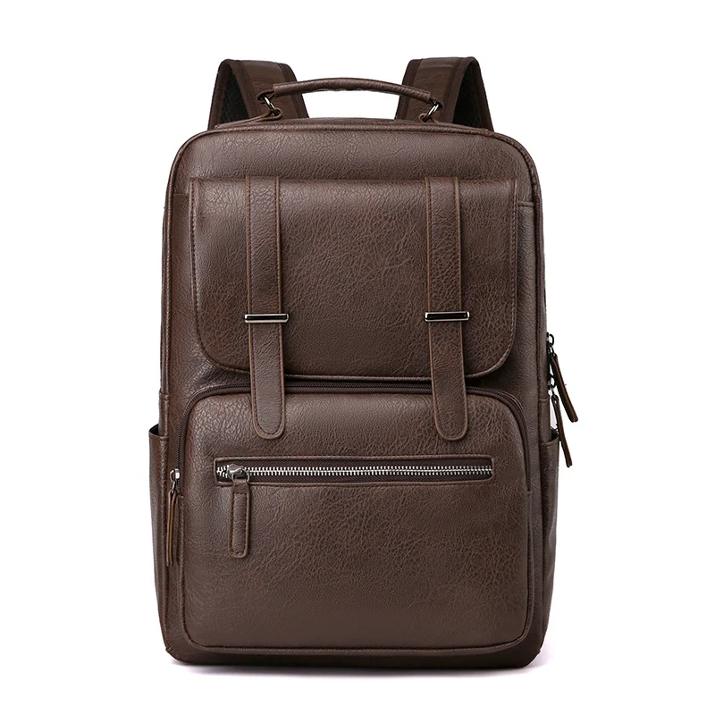 Leder Laptop Rucksack Karnz