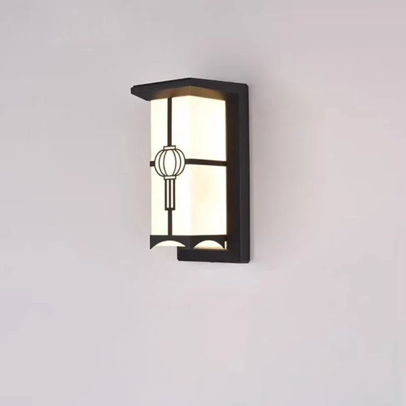 Modern Industrial Kubus Aluminium Akryl LED Wasserdicht Außen Wand Sconces Lampe Für Außenpatio | Karnz