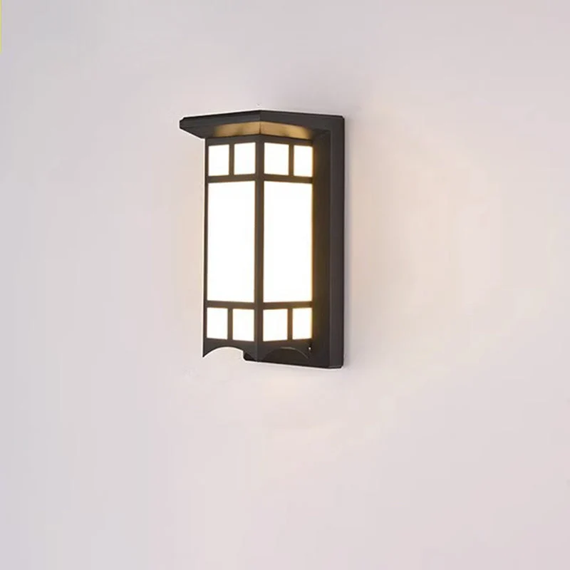 Modern Industrial Kubus Aluminium Akryl LED Wasserdicht Außen Wand Sconces Lampe Für Außenpatio | Karnz