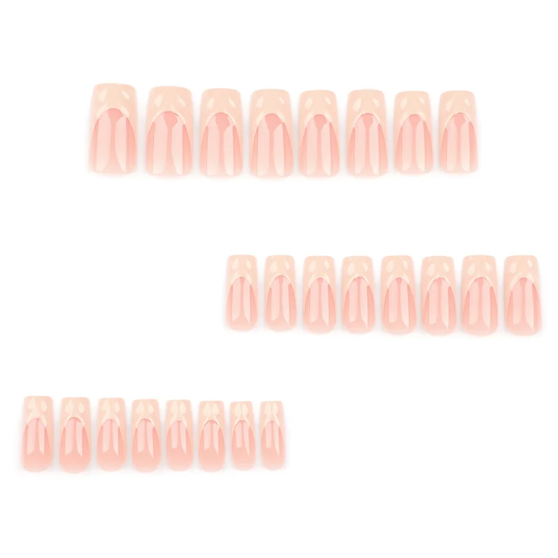 Künstliche Hochwertige Nagelverlängerungen mit floralem Design und glänzendem Finish Karnz