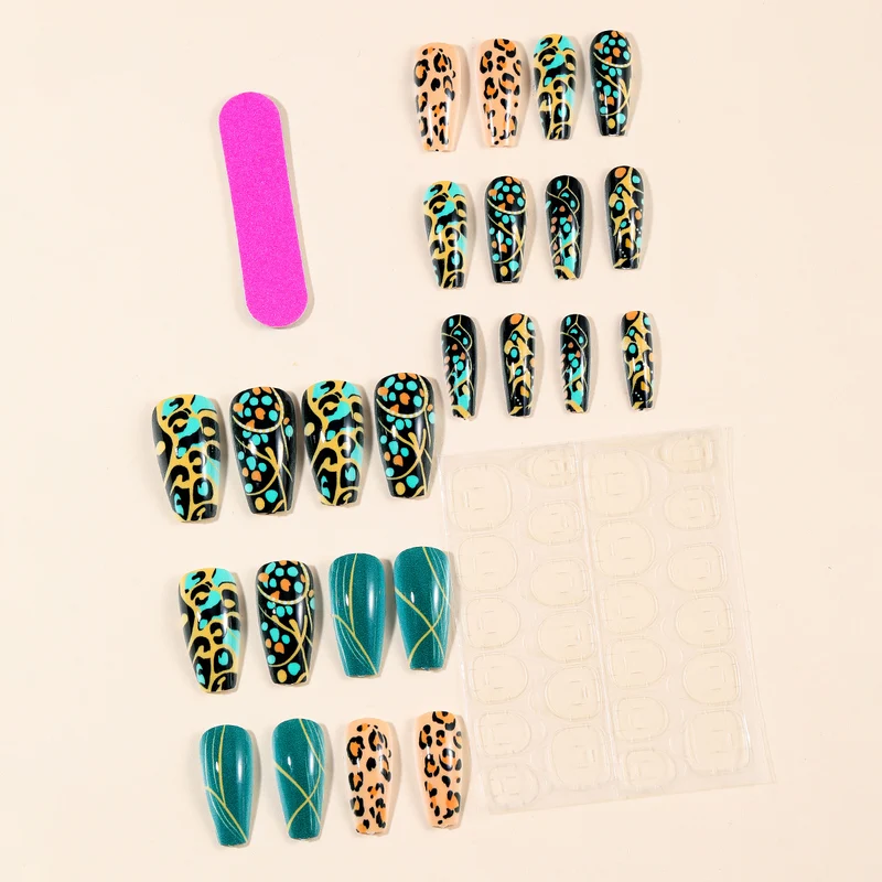 Exotic Animal Print Stiletto Nail Art Extensions Stornfield